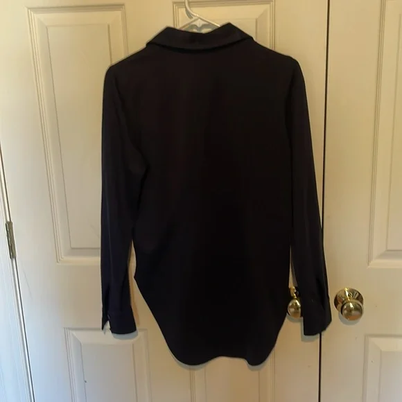 Jofit Classic navy button down tunic Top small - Picture 4 of 6